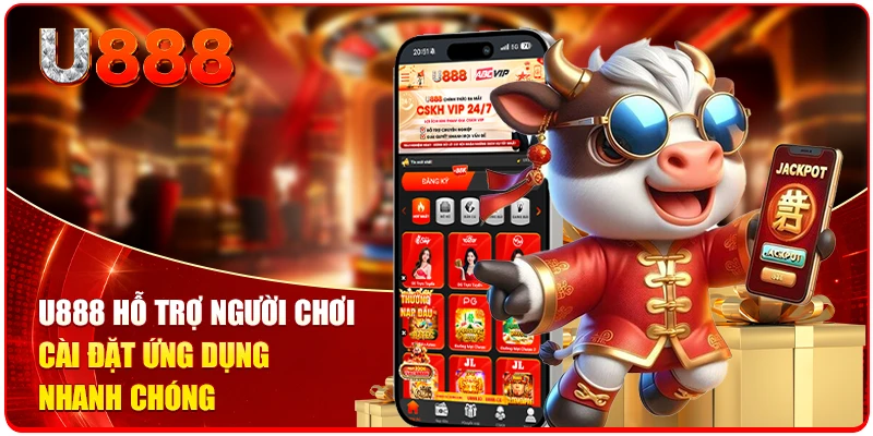 U888 hỗ trợ người chơi cài đặt ứng dụng nhanh chóng